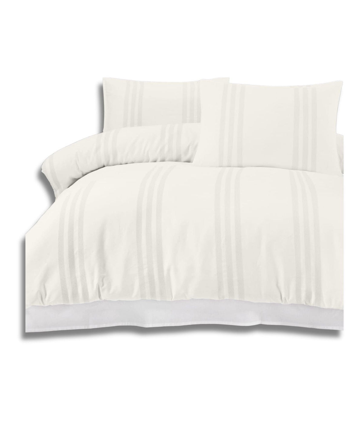 Pościel CottonLove 71466 - biało - niebieska w cieńką w kratkę